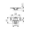 Concealed hinge, Nexis click-on 90 - HNGE-NEXCLON-SCRON-MID-(NI)-90DGR