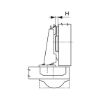Concealed hinge, Nexis click-on 90 - HNGE-NEXCLON-SCRON-MID-(NI)-90DGR