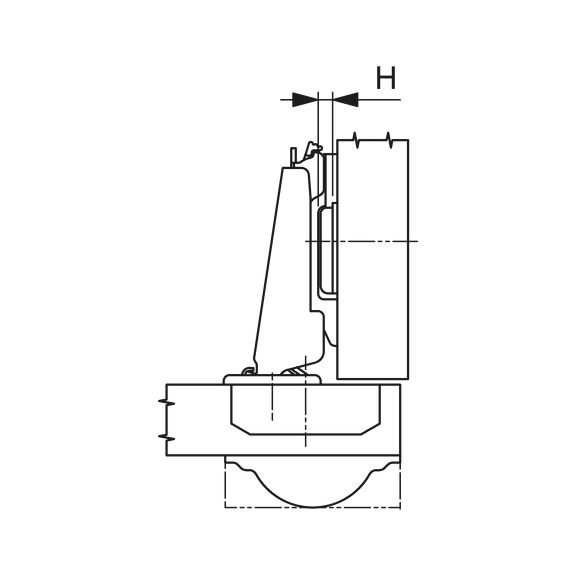 WÜRTH Malta Online Shop-Concealed hinge, Nexis click-on 90