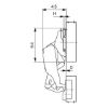Concealed hinge, Nexis click-on 170 - HNGE-NEXCLON-SCRON52/5,5-CRN-170DGR