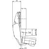 Concealed hinge, Nexis click-on 170 - HNGE-NEXCLON-SCRON52/5,5-CRN-170DGR