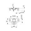 Concealed hinge, Nexis click-on 110 - HNGE-NEXCLON-PREIN-AUTM-CRN-110DGR