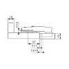 Concealed hinge Nexis Click-on, 95&deg; - HNGE-NEXCLON-SCRON52/5,5-(NI)-95DGR