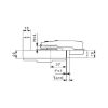 Concealed hinge Nexis Click-on, 95&deg; - HNGE-NEXCLON-SCRON52/5,5-(NI)-95DGR