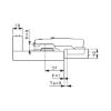 Concealed hinge Nexis Click-on, 95&deg; - HNGE-NEXCLON-SCRON52/5,5-(NI)-95DGR