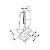 Concealed hinge, Nexis click-on 95/45 A - HNGE-NEXCLON-SCRON52/5,5-BEAR-94/45DGR