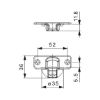 Concealed hinge, Nexis click-on 95/45 A - HNGE-NEXCLON-SCRON52/5,5-BEAR-94/45DGR