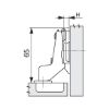 Concealed hinge, Nexis click-on 100 - HNGE-NEXCLON-SCRON52/5,5-INRT-100DGR