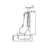 Concealed hinge, Nexis click-on 100 - HNGE-NEXCLON-SCRON52/5,5-MID-100DGR