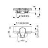 Concealed hinge, Nexis Impresso 110 - HNGE-NEXIMP-45/48-CRN-(NI)-110DGR