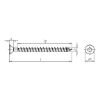 ASSY&lt;SUP&gt;&reg;&lt;/SUP&gt; 3.0, blue galvanised Particle board screw - SCR-CS-WO-AW20-(A2K)-4X25/21