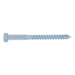 DIN 571 wood screw, blue coated Hexagon head - SCR-HEX-DIN571-WO-WS17-(A2K)-10X130