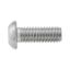 Show details for Screw with flattened half round head and hexagon socket Screw with flattened half round head and hexagon socket - SCR-RSD-ISO7380/1-A2/070-IH5-M8X20