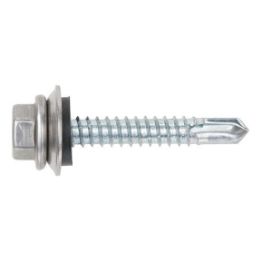 Self-drilling fa&ccedil;ade construction screw with hexagon head and sealing washer pias&lt;SUP&gt;&reg;&lt;/SUP&gt; - SCR-DBIT-HEX-FLG-A2HD-WSH14-(A3K)-5X19