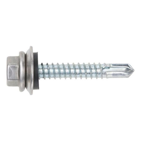 Self-drilling fa&ccedil;ade construction screw with hexagon head and sealing washer pias&lt;SUP&gt;&reg;&lt;/SUP&gt; - SCR-DBIT-A2HD-WSH19-(A3K)-6,0X25