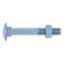 Show details for Round head screw with square neck and nut Round head screw with square neck and nut - SCR-MHD-DIN603-NUT-4.8-(A2K)-M12X100