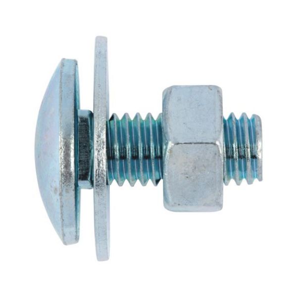 Picture for category DIN 603 similar steel 4.8 galvanised with nut