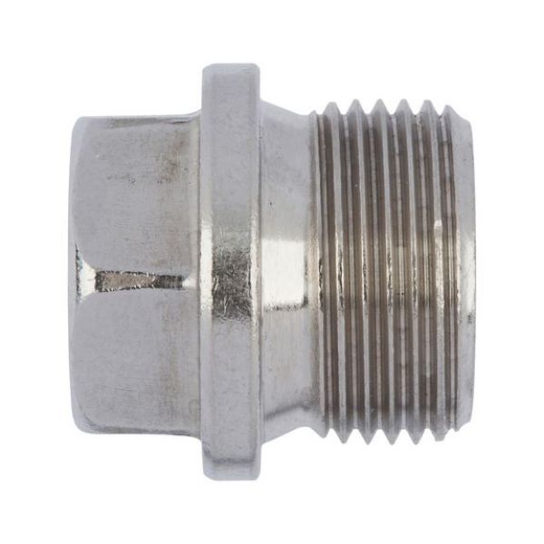 Hexagon head sealing plug with collar - SCR-PLG-DIN910-A4-M10X1