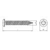 Amo&lt;SUP&gt;&reg; &lt;/SUP&gt;III spacing assembly screw  7.5 TYPE 3 half round head - SCR-PANHD-AW30-(A2K)-7,5X102