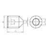 Threaded pin - SCR-PT-ISO4027-45H-IH5-(A2K)-M10X20