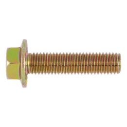 Hexagon head serrated screw with flange - SCR-HEX-FLG/UKV-8.8-WS17-(A2C)-M12X30