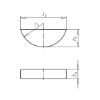 Woodruff key - WORUKEY-DIN6888-C45K-4,0X6,5