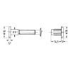 Connecting screw - SCR-CON-PLA-PANHD-SL-(A2K/BR)-M4X(28-34)