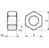 Hexagon nut with fine thread - NUT-HEX-DIN934-I10I-WS22-(A2C)-M14X1,5