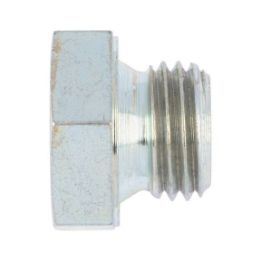 Hexagon head sealing plug, short screw-in pin - PLG-SEAL-DIN7604-A-(A2K)-M12X1,5
