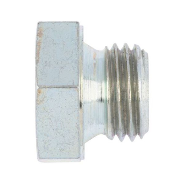 Hexagon head sealing plug, short screw-in pin - PLG-SEAL-DIN7604-A-(A2K)-M12X1,5