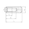 Cylindrical pin with female thread - PIN-CYL-DIN7979-HDND-D-M6-10X100