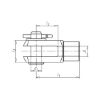 Fork joints with split pin - JNT-FRK-DIN71751-A-(A2K)-M14X28