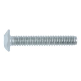 Round pan head safety screw with AW drive and plug - SCR-MHD-AW40-(A2K)-M8X50