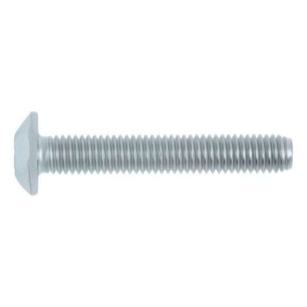Round pan head safety screw with AW drive and plug - SCR-MHD-AW40-(A2K)-M8X50