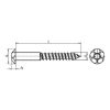 Safety screw - SCR-PANHD-WO-AW40-(A2K)-10X105