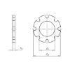 Serrated washer, externally serrated, shape A - WSH-SER-DIN6797-A2-AZ-D3,2