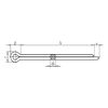 Split pin - SPLTPIN-DIN94-(A2K)-3,5X35