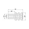 Single wire seal (SEAL) - SNGLWRESEAL-GREEN-(3,4-4,4MM)-D6,0MM