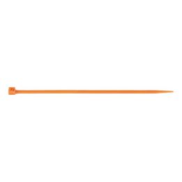 Coloured cable tie with plastic tongue closure - CBLTIE-PLA-PLALATCH-ORANGE-3,5X200MM