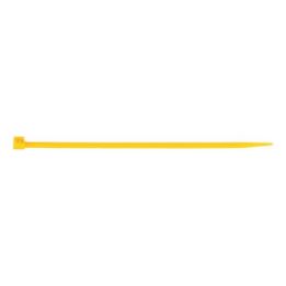 Coloured cable tie with plastic tongue closure - CBLTIE-PLA-PLALATCH-YELLOW-3,5X200MM