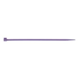 Coloured cable tie with plastic tongue closure - CBLTIE-PLA-PLALATCH-VIOLET-3,5X200MM
