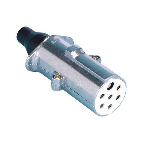 7-pin connector 24 V - PLGCON-PLUG-ALU-S-7POL-24V