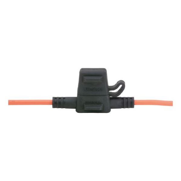 Fuse holder for flat blade fuses ATO - FLBLDEFSEHOLD-MINI-W.COVER-MAX30A
