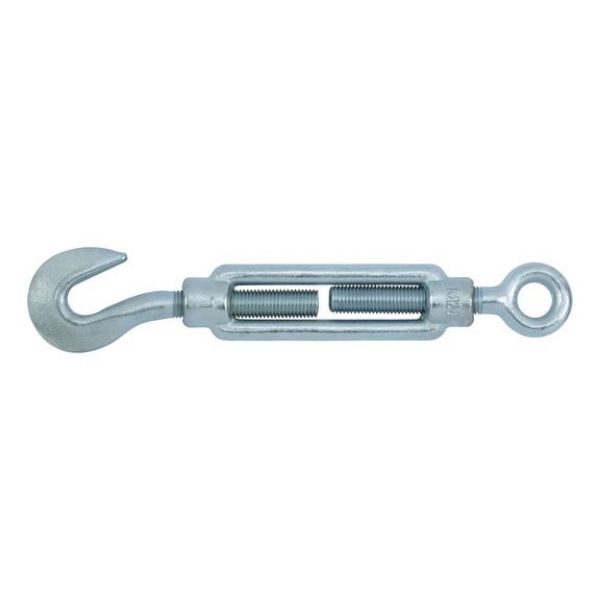 Turnbuckle with hook and eyelet - TURNBCKL-HOK/EYE-DIN1480-(A2K)-M6