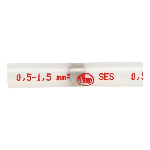 Heat-shrink solder connector HIGH-END butt connector - BUTTCON-SLDR-HSHRTUBE-RED-(0,5-1,5SMM)