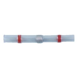 Heat-shrink solder butt connector - BUTTCON-SLDR-HSHRTUBE-RED-2,7MM
