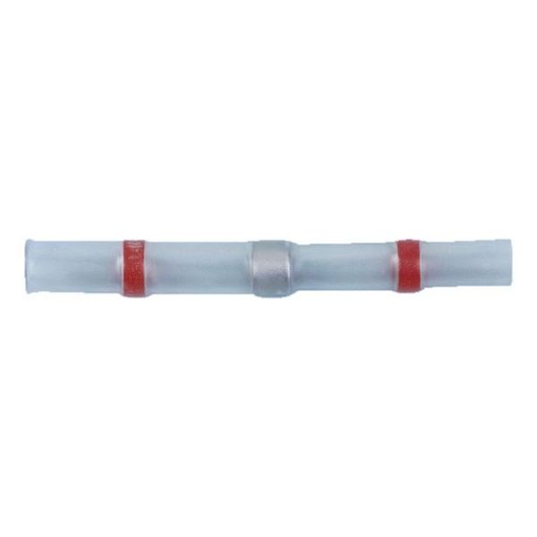 Heat-shrink solder butt connector - BUTTCON-SLDR-HSHRTUBE-RED-2,7MM
