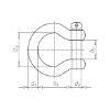Curved shackle - SHKL-BOW-A4-D16