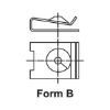 Sheet metal nut Type 3 - NUT-SHT-MB-(A3A)-L22,0MM-D4,2MM