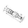 Reducer connection piece - HOSECON-PLA-STRAIGHT-REDUCSKT-(D4-3MM)